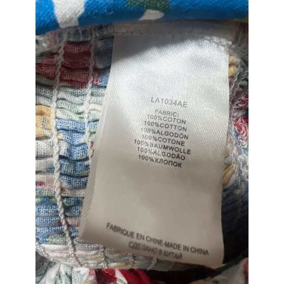 Molly Bracken Bright Color Floral Crop Bandeau Top - Picture 6 of 6